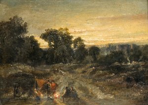 A Gypsy Encampment by T. Mason
